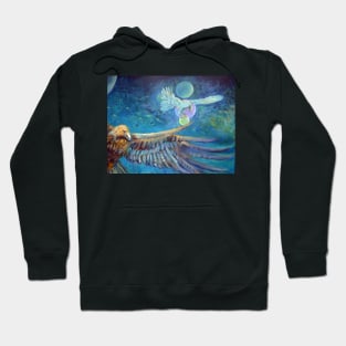 Cosmic Eagles Painting Hoodie